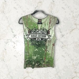 Harley Davidson Y2K Vintage Jeweled Tank